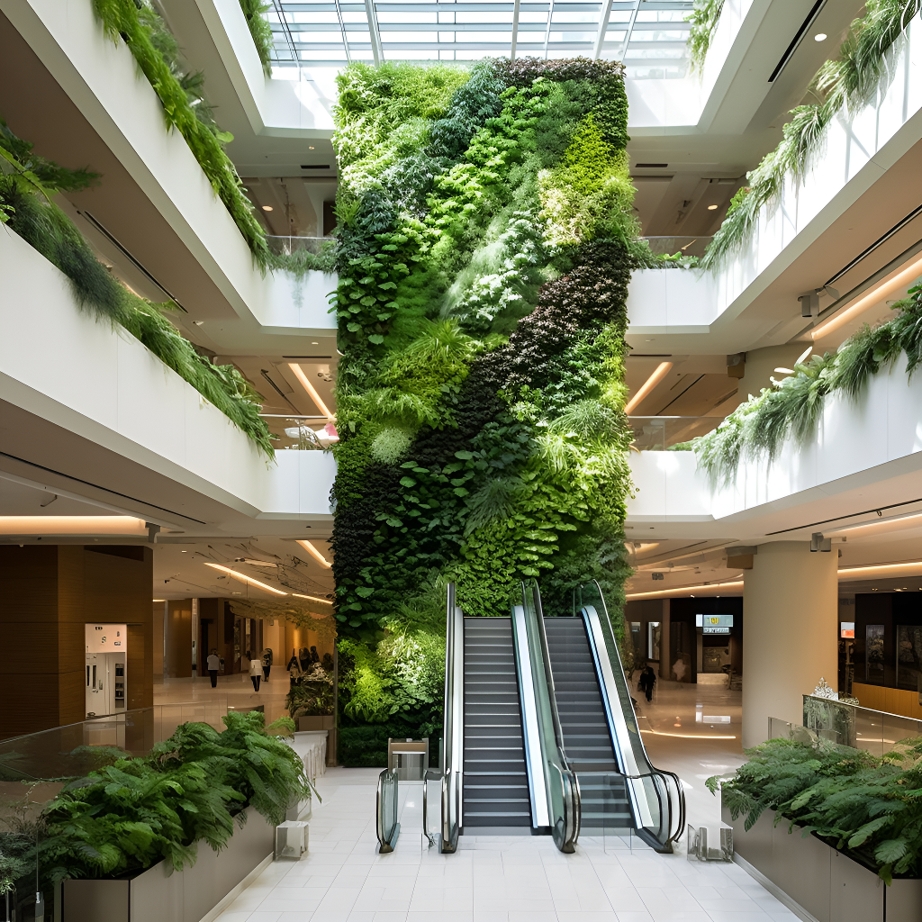 Artificial Green walls in Cityscape