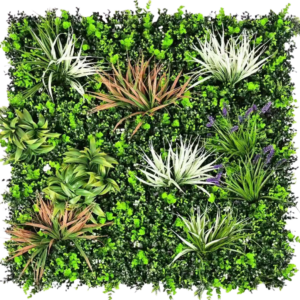 1M103 tropical agave mixed foliage artificial green wall panel 100 x 100 cm