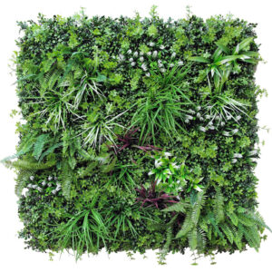 1M106 dense fern mixed foliage artificial green wall panel 100 x 100 cm