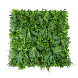 1M113 dense fern texture artificial green wall panel 100 x 100 cm