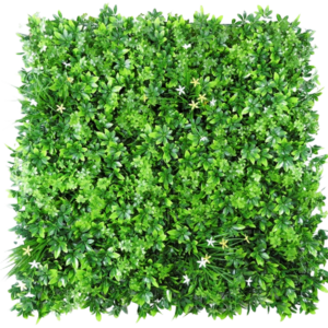 1M120 white star blossom leaf artificial green wall panel 100 x 100 cm