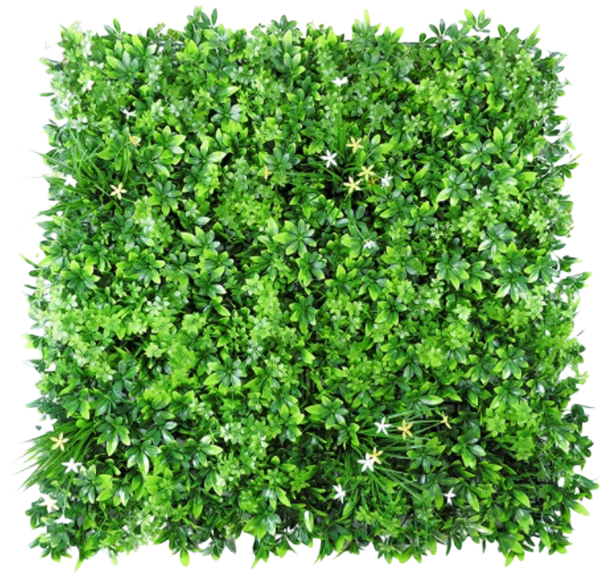 1M120 White Star Blossom Leaf Artificial Green Wall Panel - 100 x 10cmcm 1M120 white star blossom leaf artificial green wall panel 100 x 100 cm