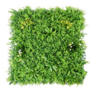 1M127 bright moss and fern artificial green wall panel 100 x 100 cm