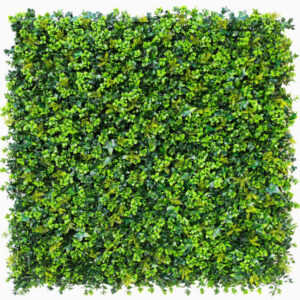 1M146 variegated boxwood-style leaf artificial green wall panel 100 x 100 cm