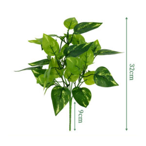 7-Stem Chinese Evergreen Leaf Bush - artificial foliage stems wholesale