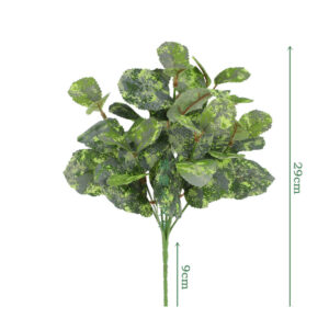 7-Stem Mulberry Leaf Bush – No. 1 - artificial foliage stems wholesale