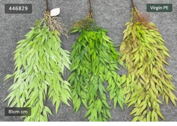 Artificial Bamboo Leaf Hanging Plant – artificial hanging plants wholesale