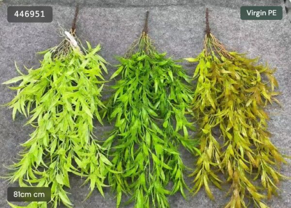 Artificial Bamboo Leaf Hanging Plant – artificial hanging plants wholesale