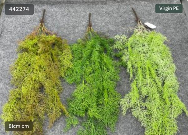 Artificial Cypress Needle Hanging Bush – artificial hanging plants wholesale