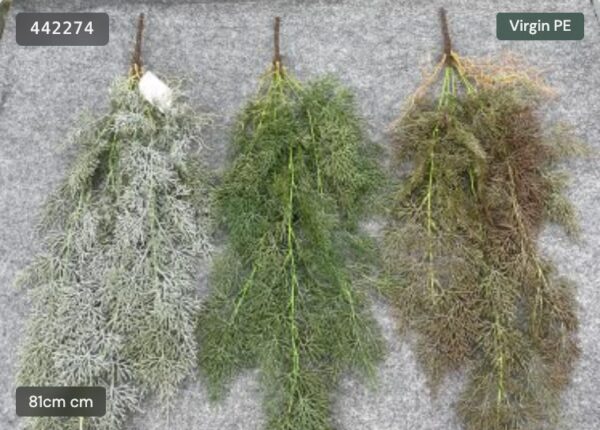 Artificial Cypress Needle Hanging Bush – Vintage Collection – artificial hanging plants wholesale