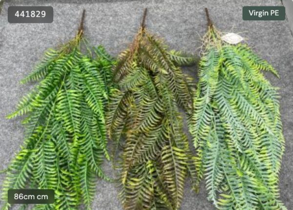 Mű páfrányleveles függő cserje – Főnixfarok sorozat – 441829függő növények nagykereskedelme Artificial Fern Leaf Hanging Bush – Phoenix Tail Series – artificial hanging plants wholesale