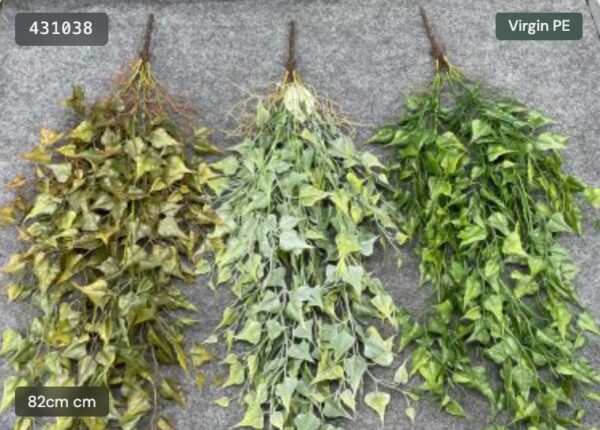 Cespuglio pensile artificiale con foglie di patata dolce – 431038olce – piante pensili artificiali all'ingrosso Artificial Sweet Potato Leaf Hanging Bush – artificial hanging plants wholesale