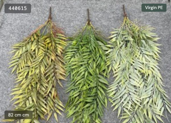 Artificial Young Bamboo Leaf Hanging Bush – Natural Weathered Series – artificial hanging plants wholesale